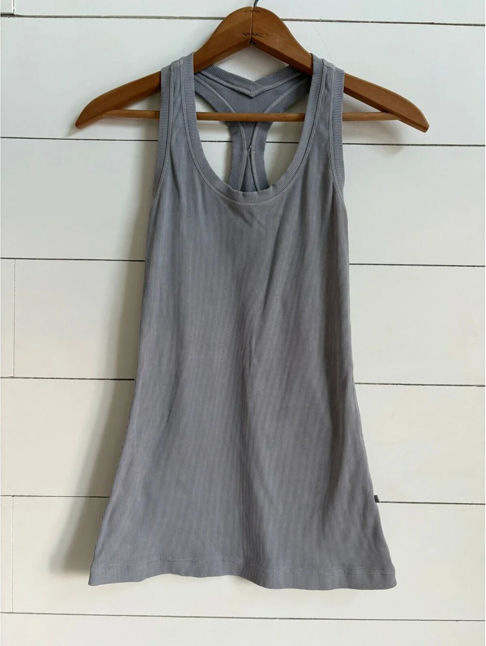 Lululemon Ebb to Street Gray Racerback Tank Women's Size Small 4 Athleisure Gym
